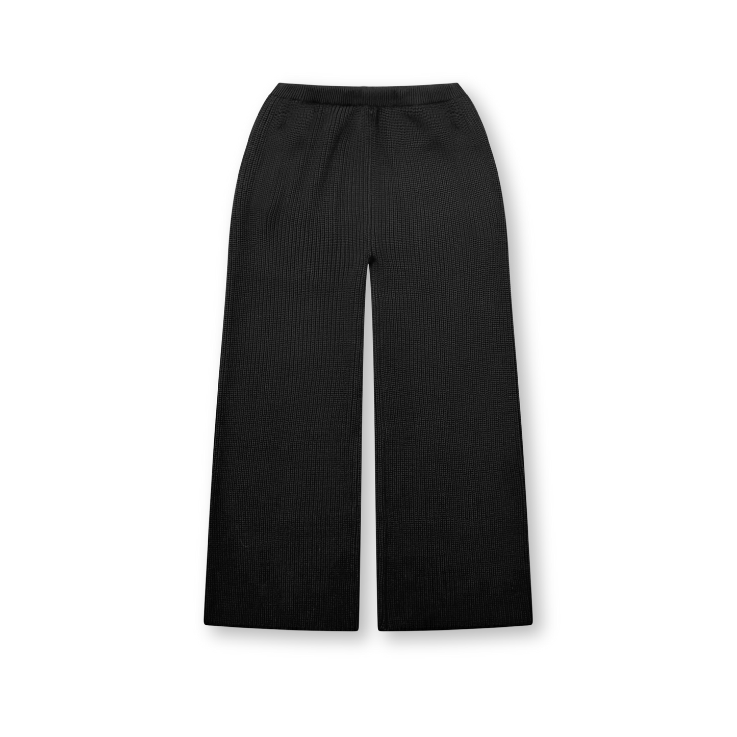 STRAIGHT CROP KNIT PANT - vwoollo