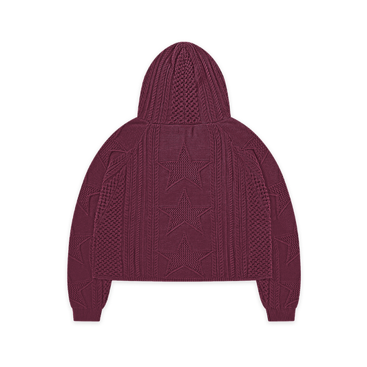 STELLAR KNIT HOODIE - vwoollo