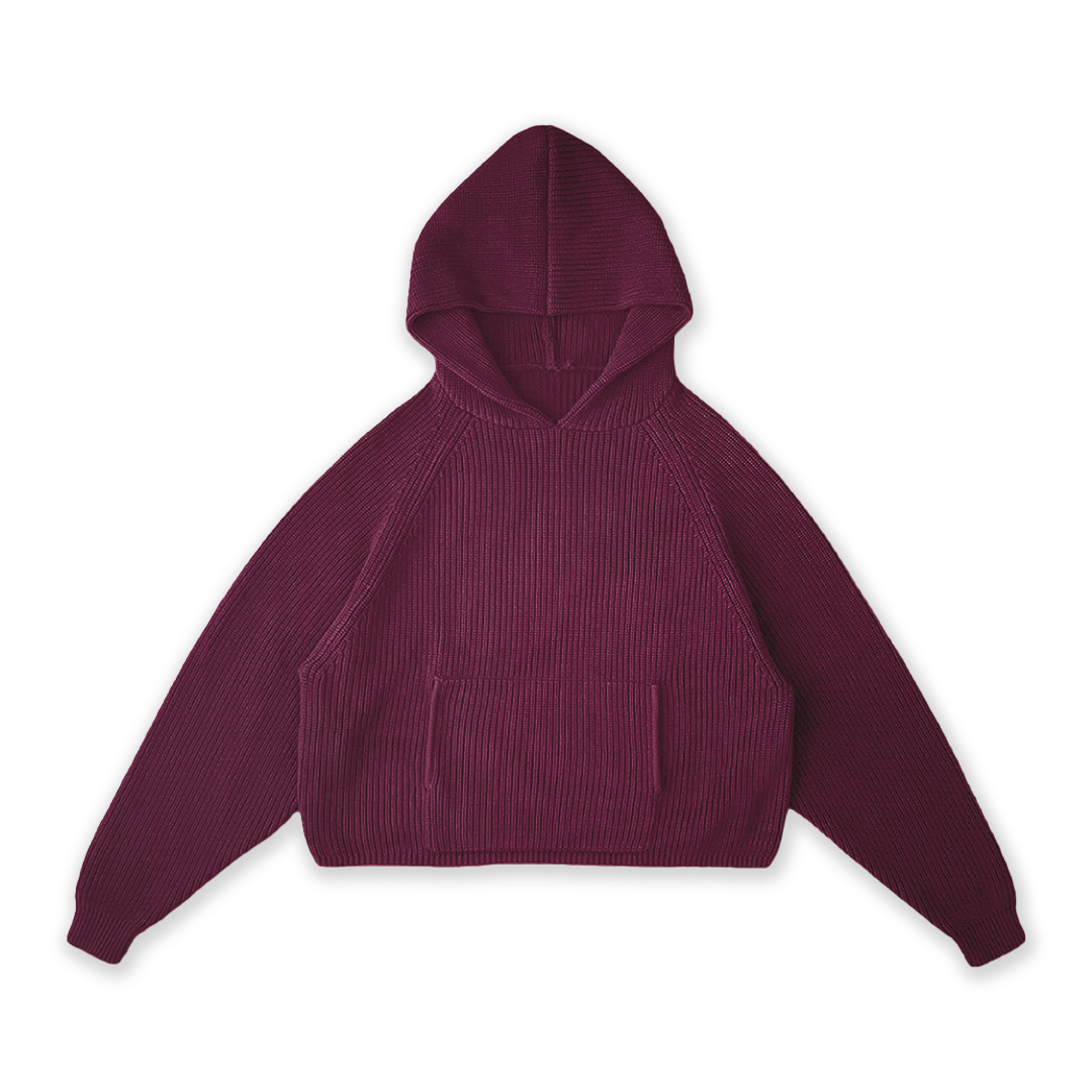 STAR KNIT HOODIE - vwoollo