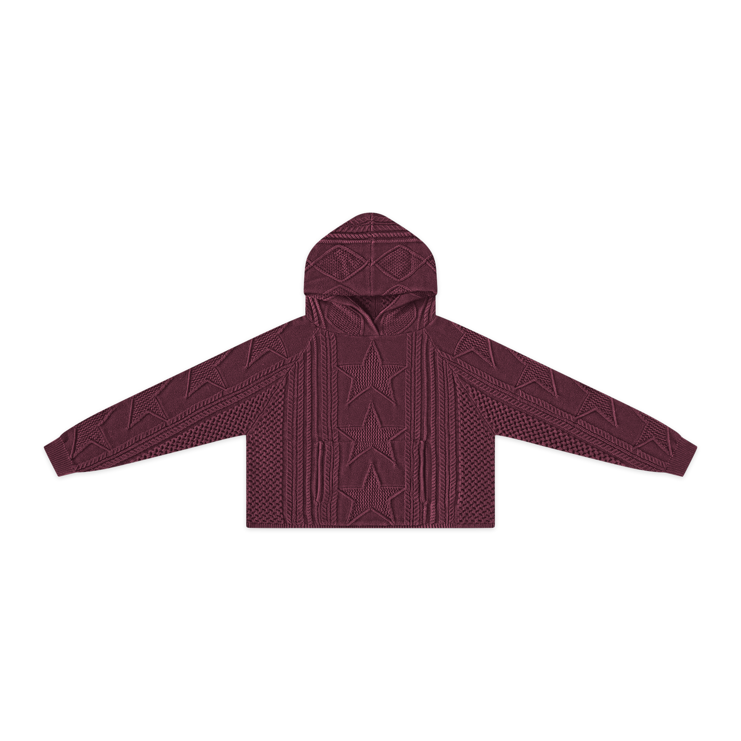 STELLAR KNIT HOODIE - vwoollo