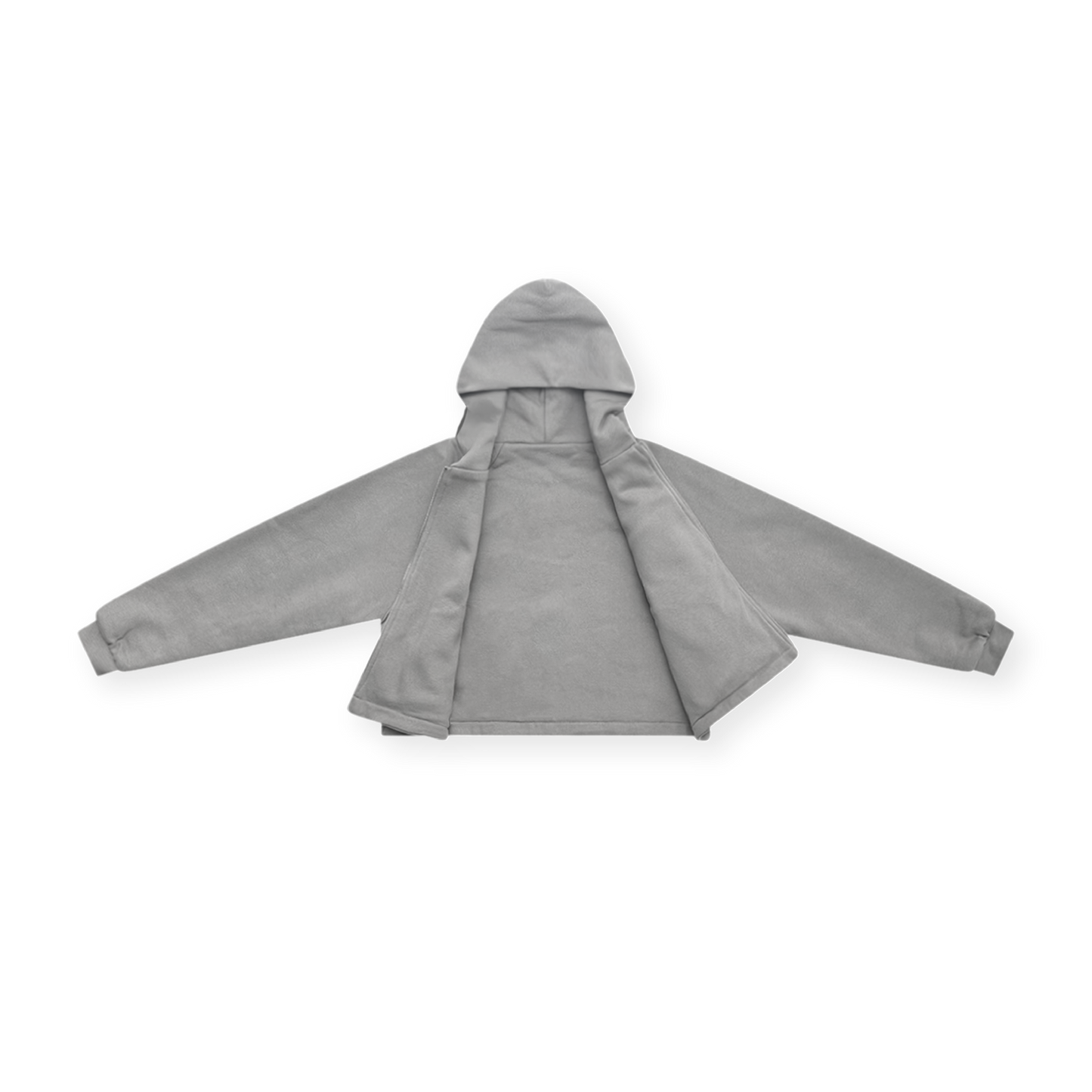 FULL ZIP COTTON HOODIE - vwoollo