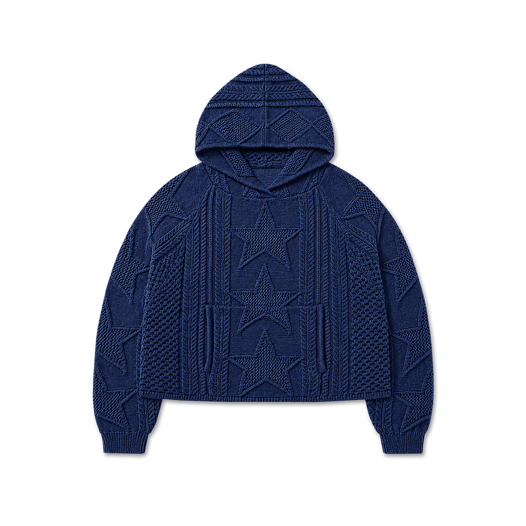 STELLAR KNIT HOODIE