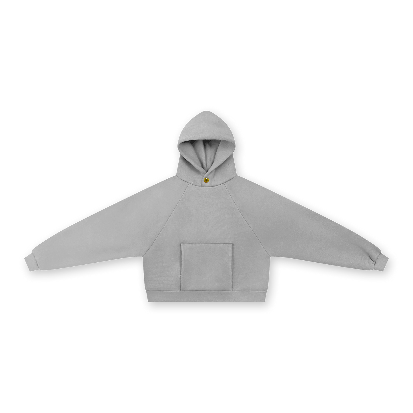 STAR BUTTON COTTON HOODIE - vwoollo