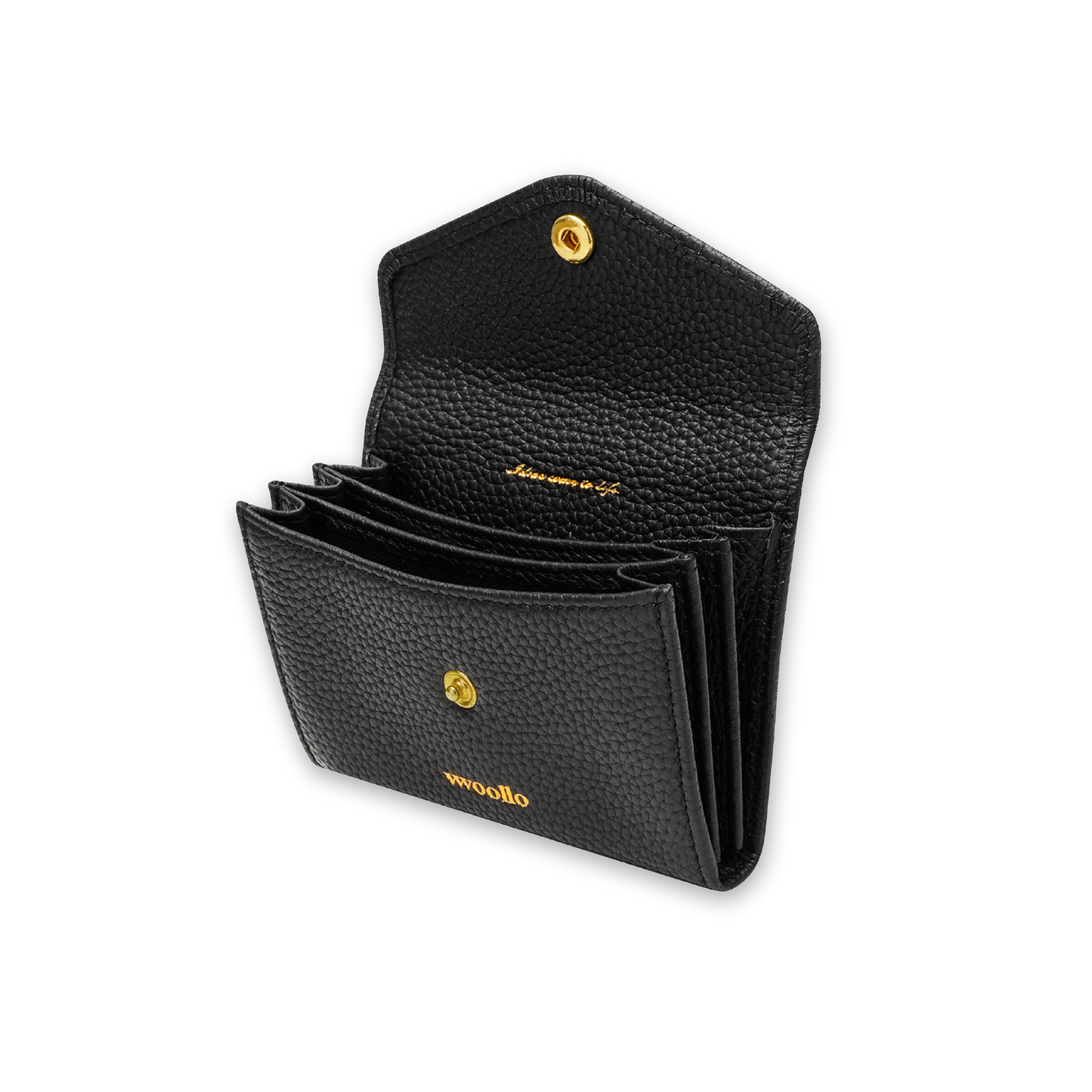 COMPACT LEATHER WALLET - vwoollo