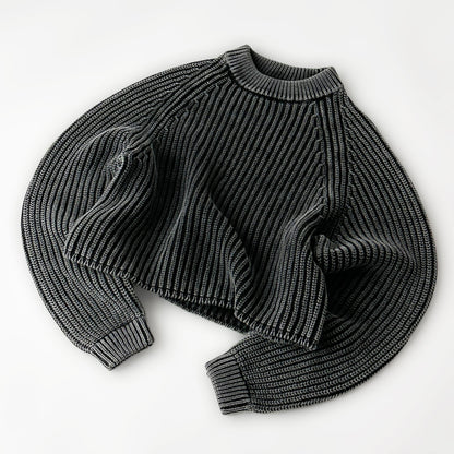 HEAVY KNIT SWEATER - vwoollo