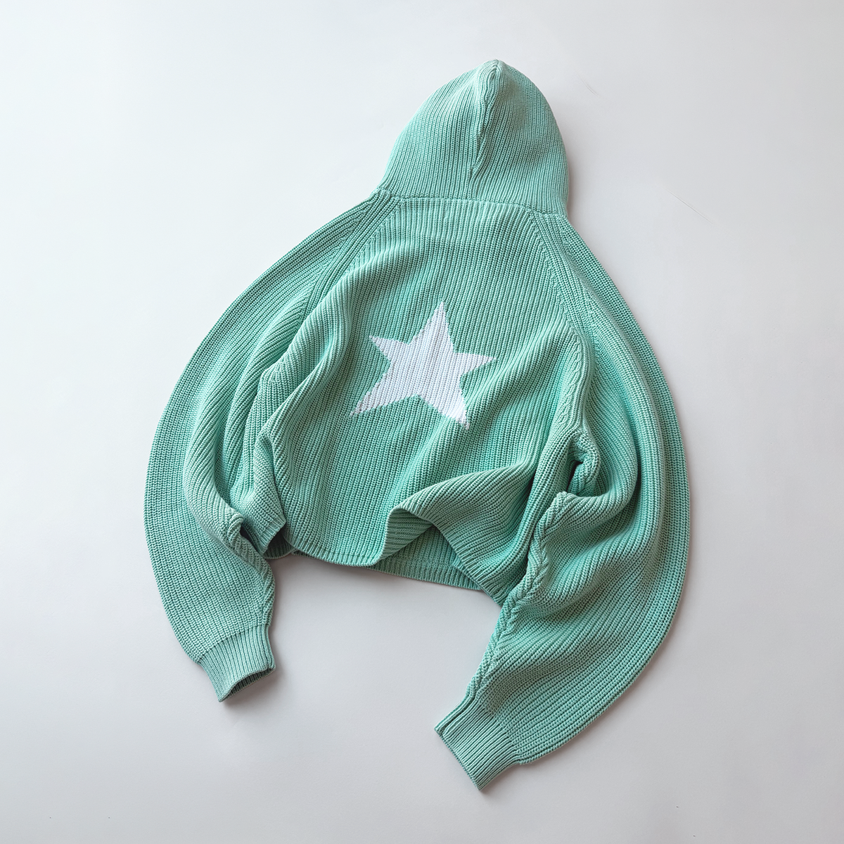 STAR KNIT HOODIE - vwoollo
