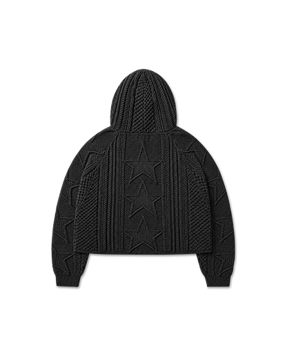 STELLAR KNIT HOODIE - vwoollo