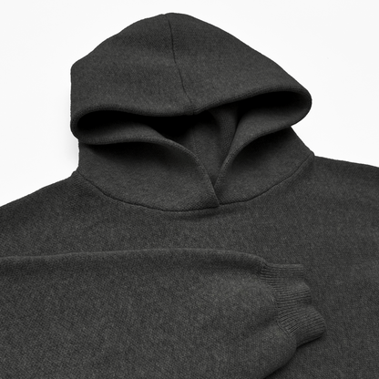 Sweat à capuche bleu marine en tricot