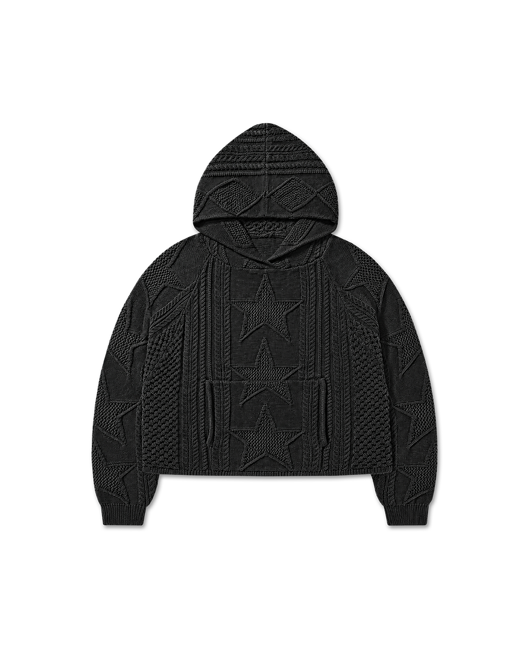 STELLAR KNIT HOODIE - vwoollo
