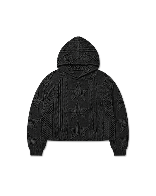 STELLAR KNIT HOODIE - vwoollo