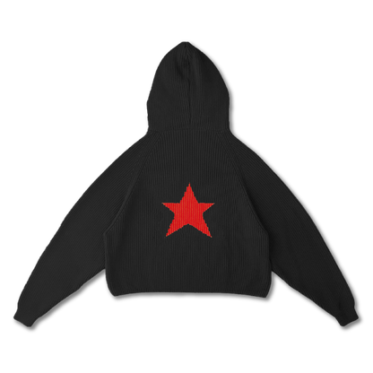 STAR KNIT HOODIE - vwoollo