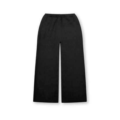 STRAIGHT CROP KNIT PANT - vwoollo