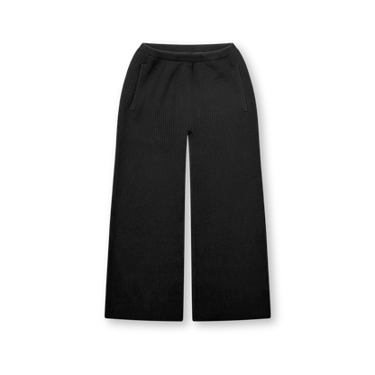 STRAIGHT CROP KNIT PANT - vwoollo