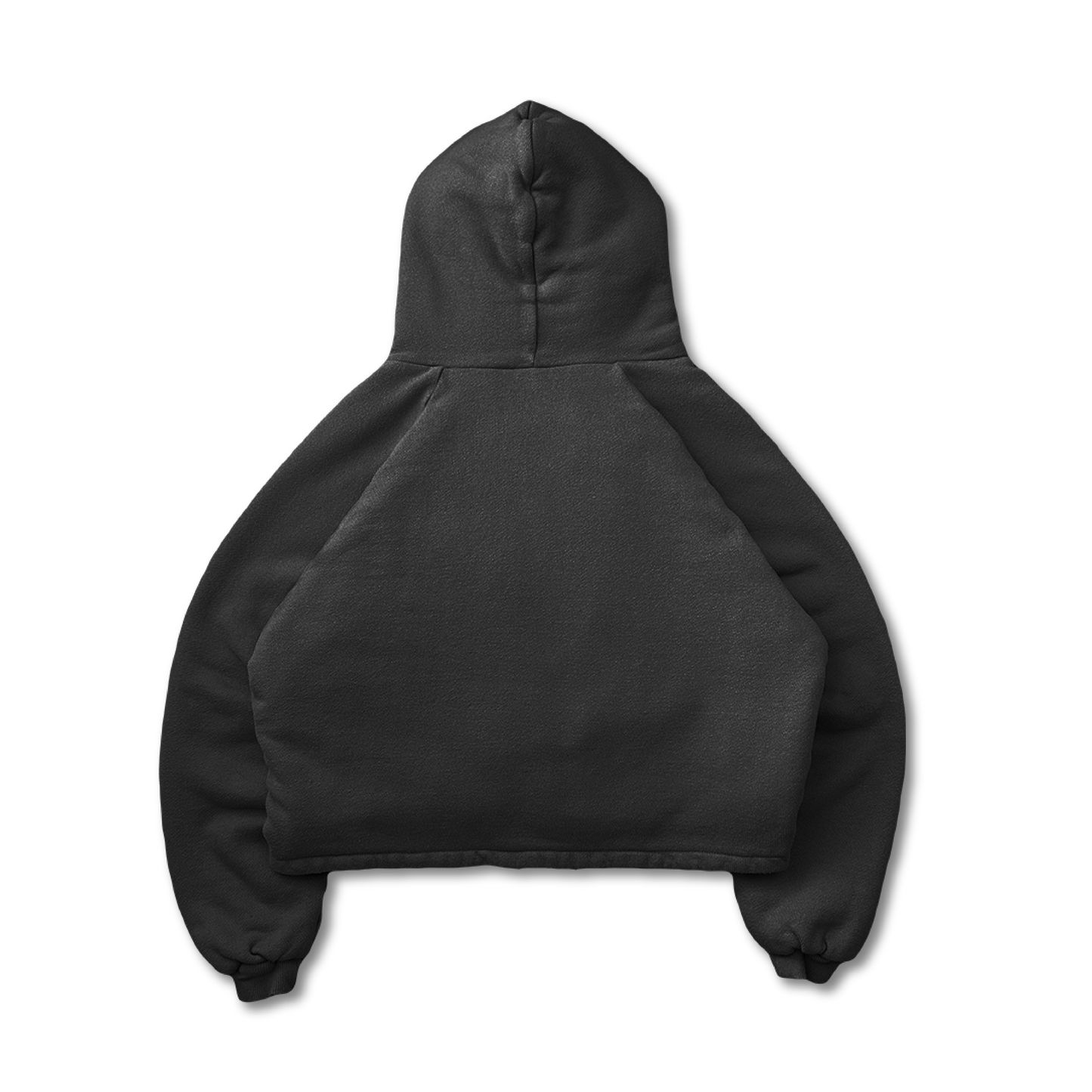 DOUBLE LAYERED PUFFY HOODIE - VWOOLLO