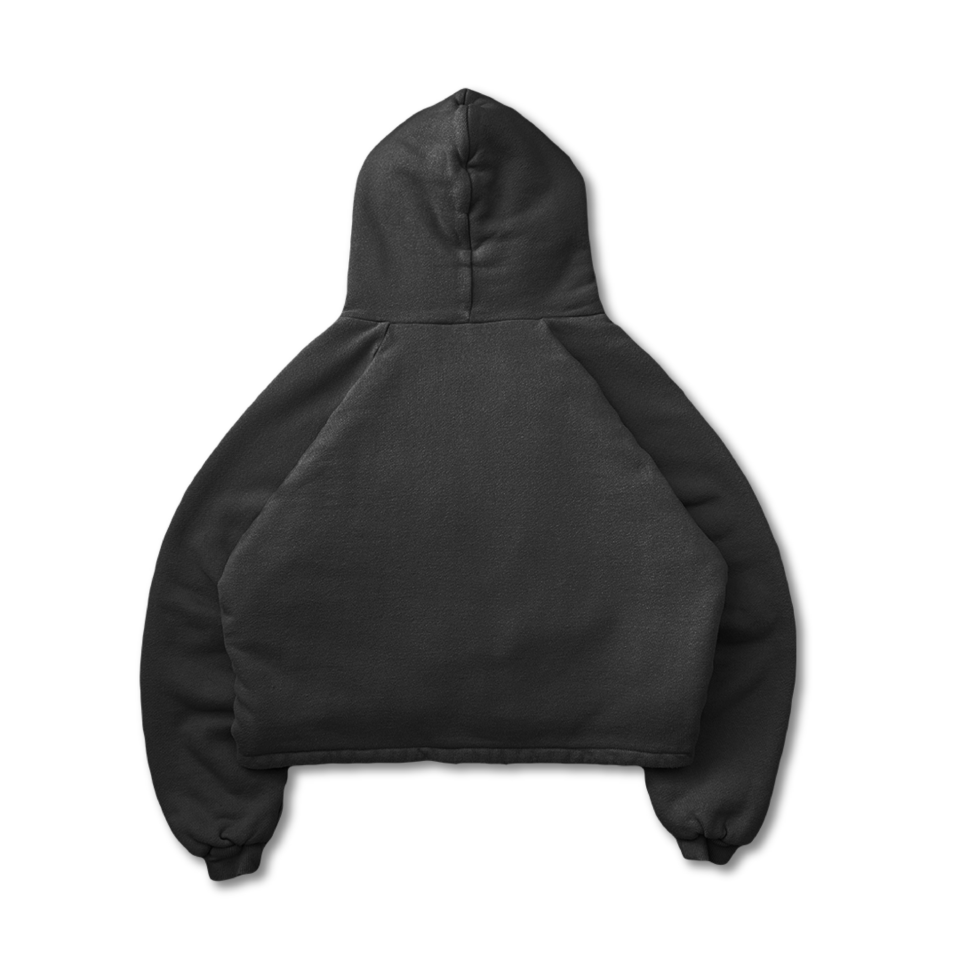 DOUBLE LAYERED PUFFY HOODIE - VWOOLLO