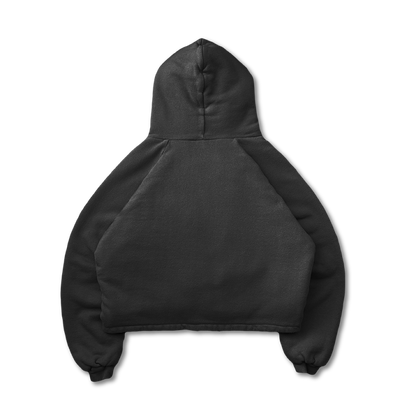 DOUBLE LAYERED PUFFY HOODIE - VWOOLLO