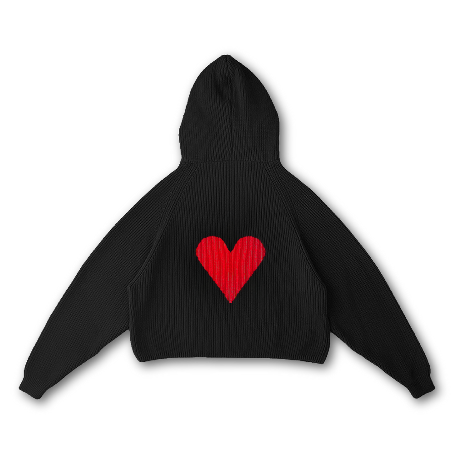 [PRE-ORDER] HEART KNIT HOODIE - vwoollo