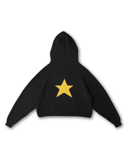 STAR KNIT HOODIE - vwoollo