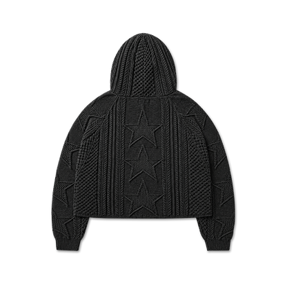 STELLAR KNIT HOODIE - vwoollo