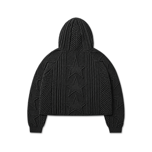STELLAR KNIT HOODIE - vwoollo