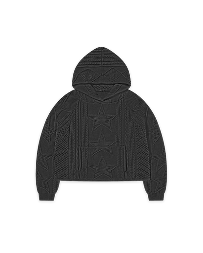 STELLAR KNIT HOODIE - vwoollo