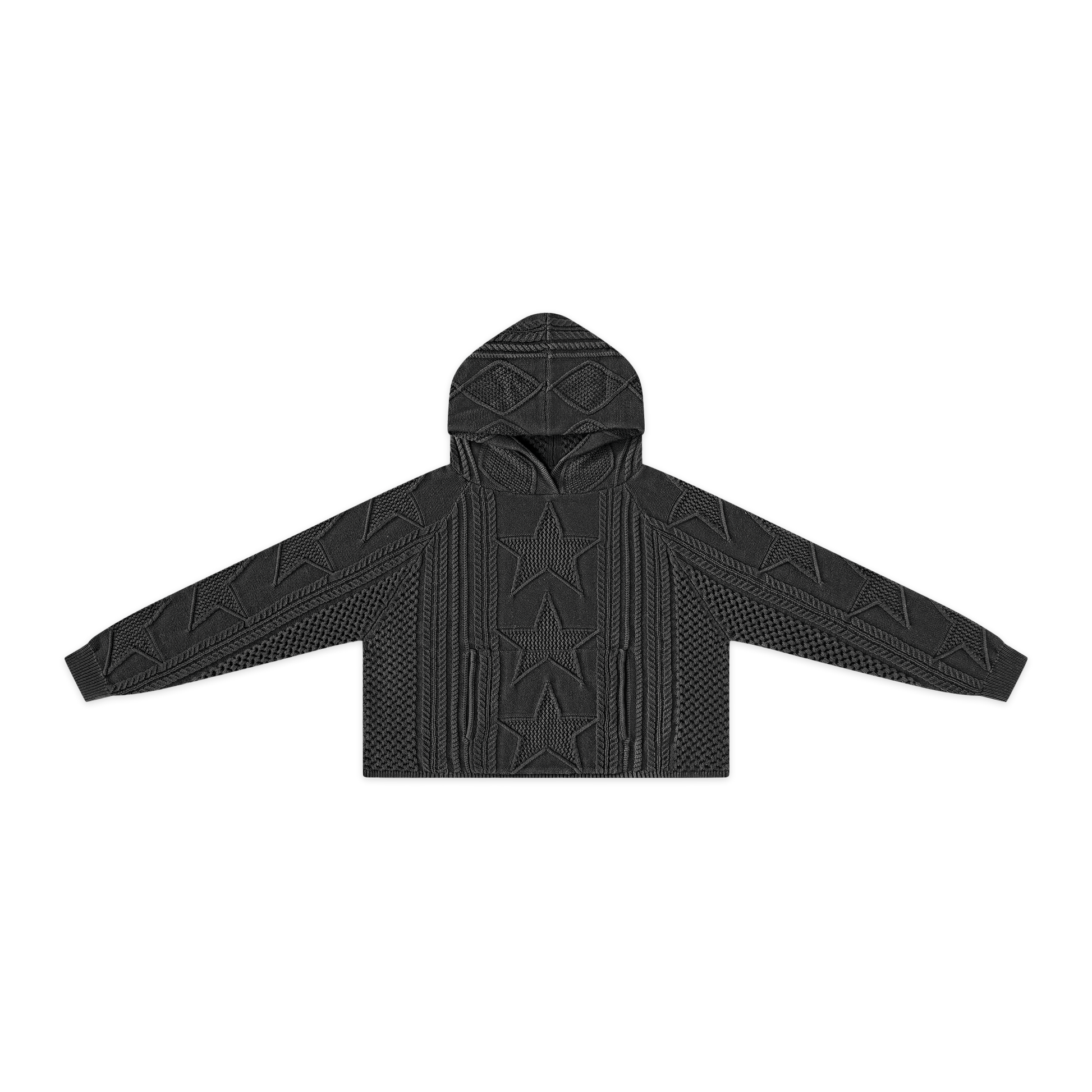 STELLAR KNIT HOODIE - vwoollo