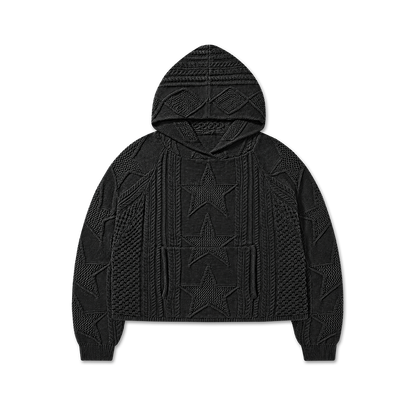 STELLAR KNIT HOODIE - vwoollo