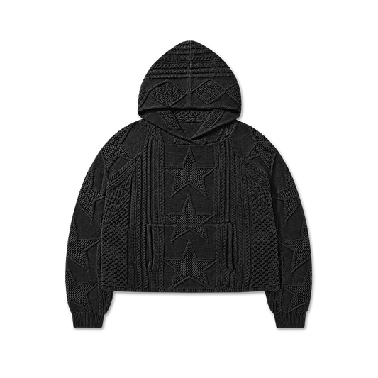 STELLAR KNIT HOODIE - vwoollo