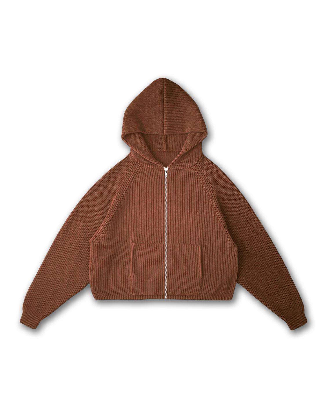 STAR KNIT ZIP-UP HOODIE - vwoollo