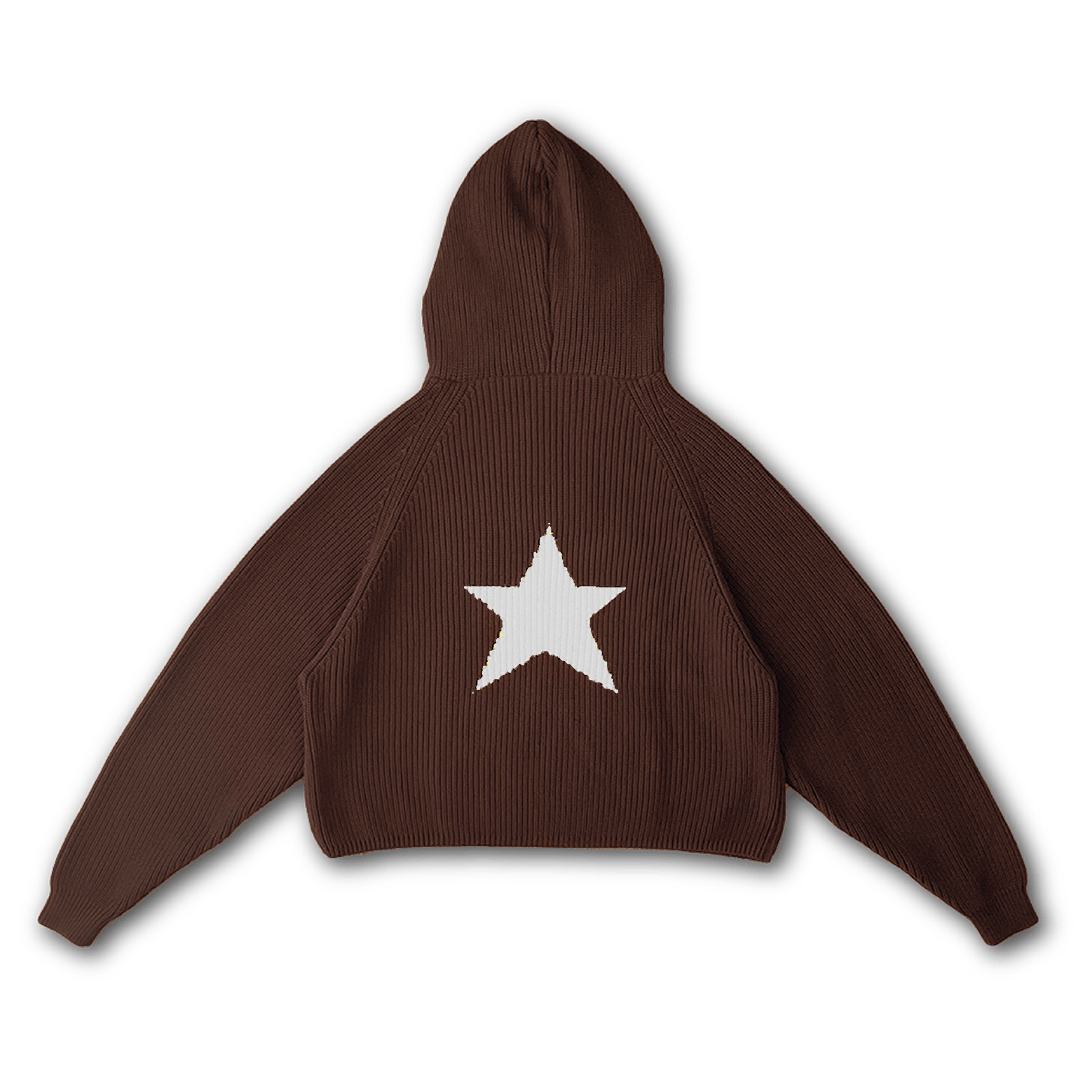 STAR KNIT HOODIE - VWOOLLO