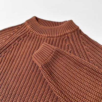 HEAVY KNIT SWEATER - vwoollo