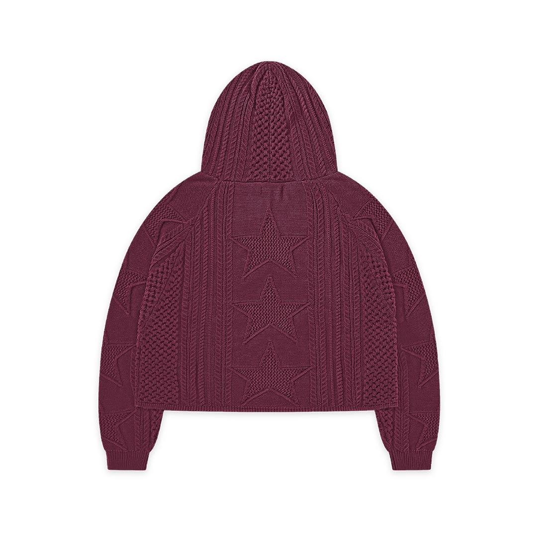 STELLAR KNIT HOODIE - vwoollo