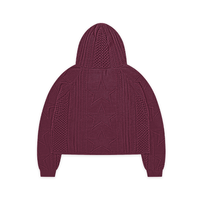 STELLAR KNIT HOODIE - vwoollo