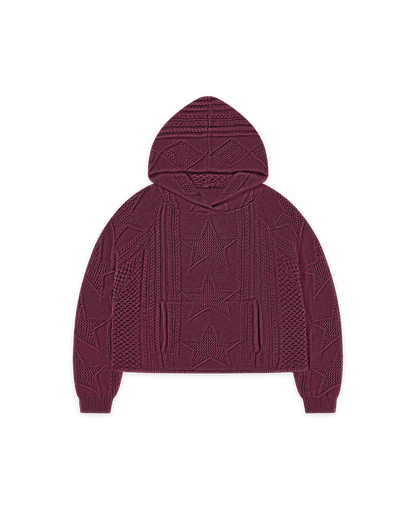 STELLAR KNIT HOODIE - vwoollo