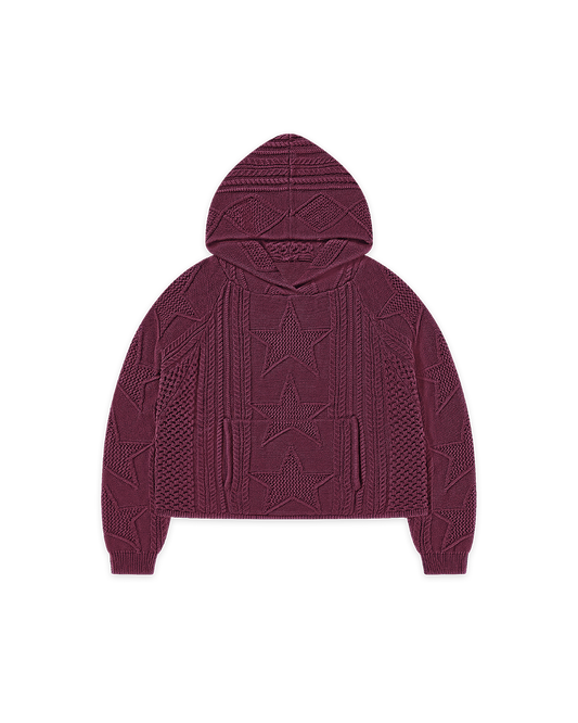 STELLAR KNIT HOODIE - vwoollo