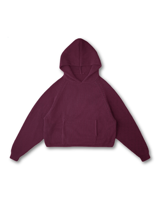 KNIT HOODIE
