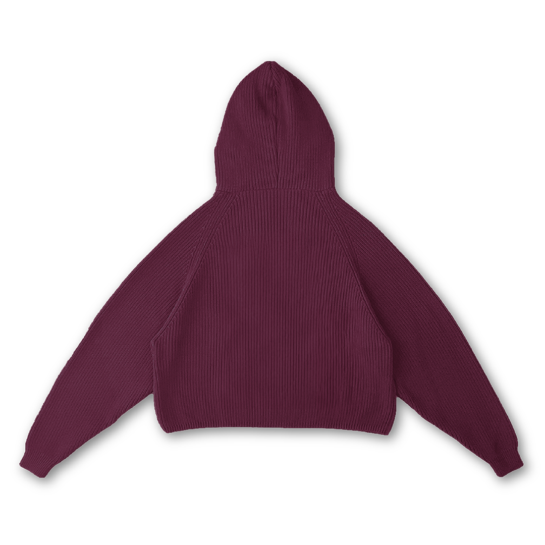 KNIT HOODIE - vwoollo