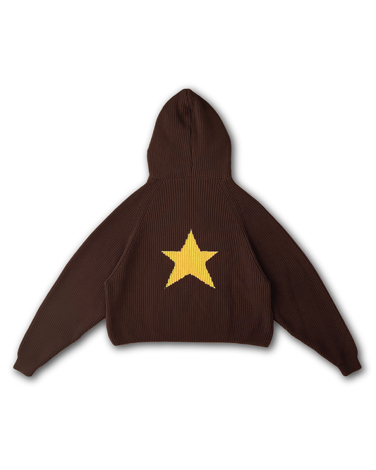 STAR KNIT HOODIE - vwoollo