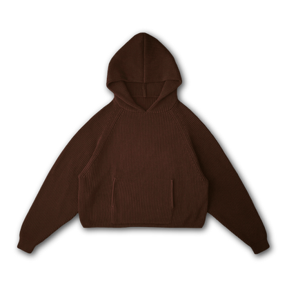 HEART KNIT HOODIE - vwoollo