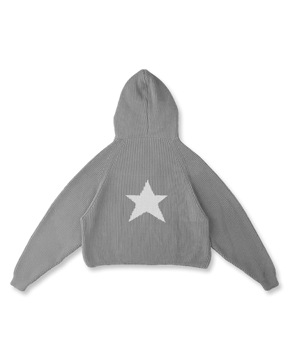 STAR KNIT HOODIE - vwoollo