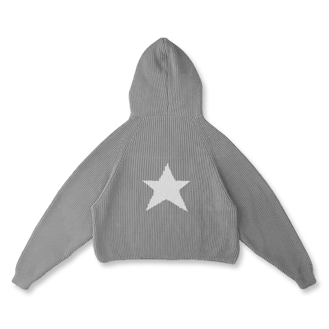 STAR KNIT HOODIE