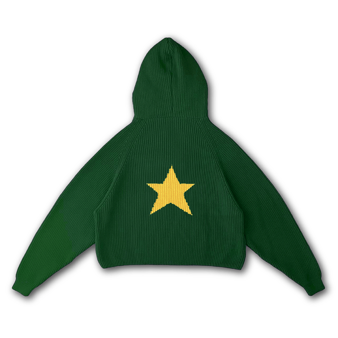 STAR KNIT HOODIE - VWOOLLO