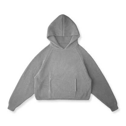 KNIT HOODIE - vwoollo