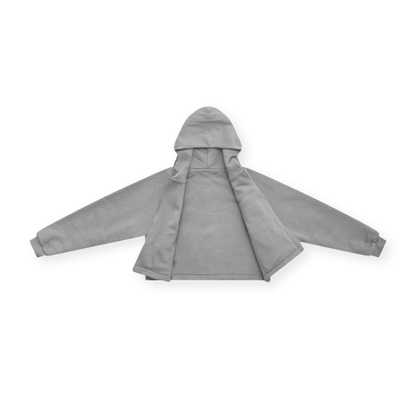 FULL ZIP COTTON HOODIE - vwoollo