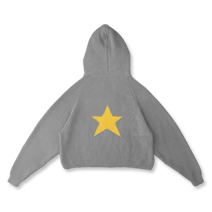 STAR KNIT HOODIE - vwoollo