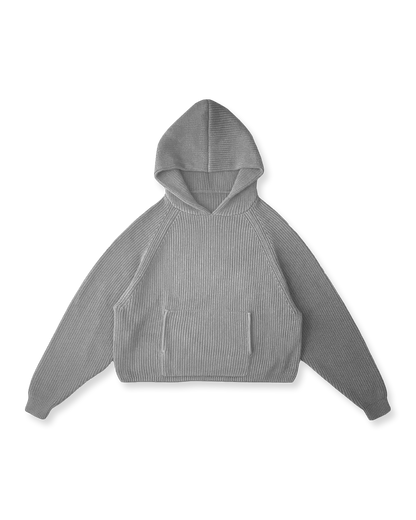 KNIT HOODIE - vwoollo