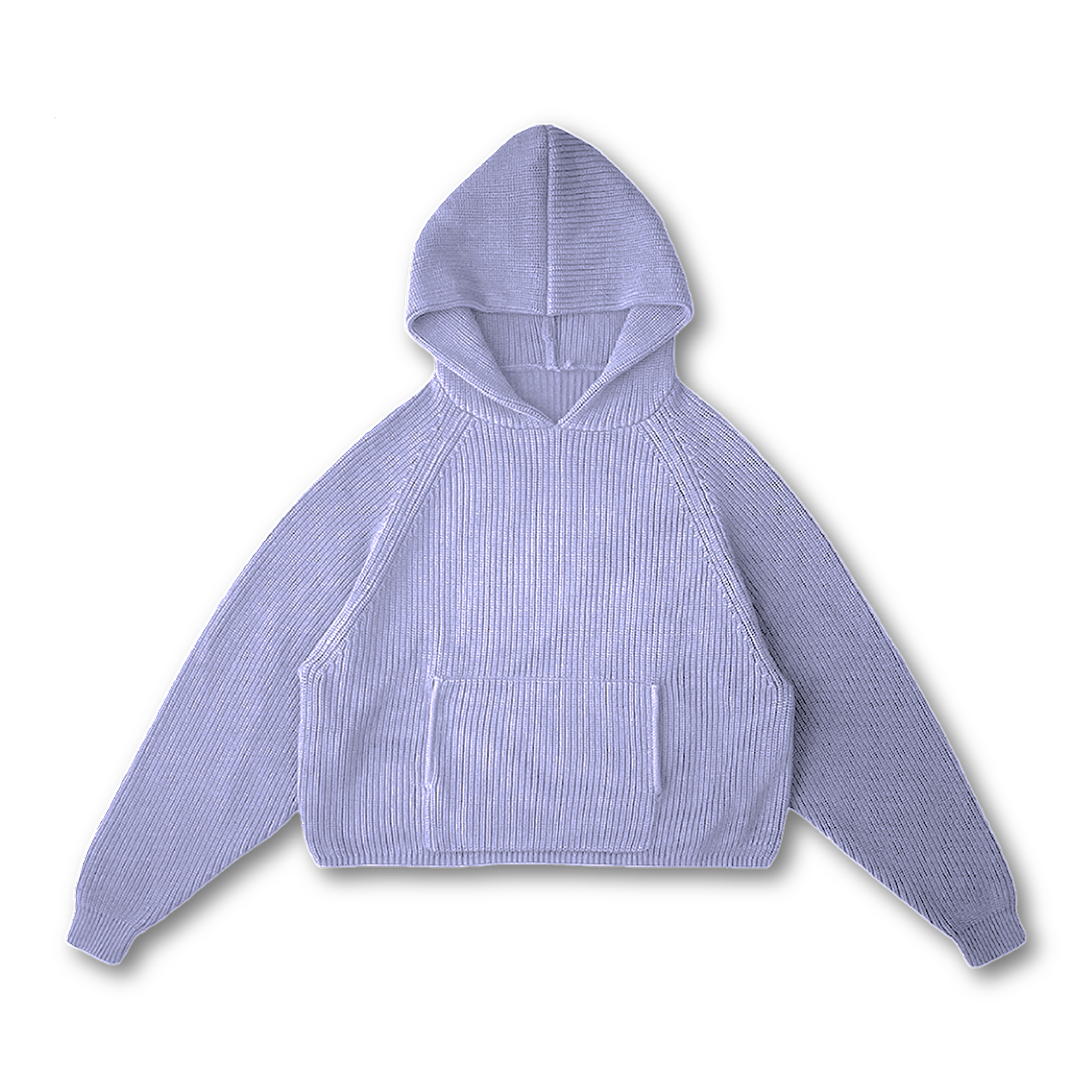 KNIT HOODIE - vwoollo