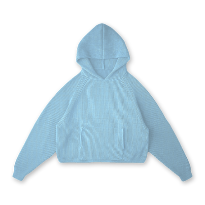 KNIT HOODIE - vwoollo
