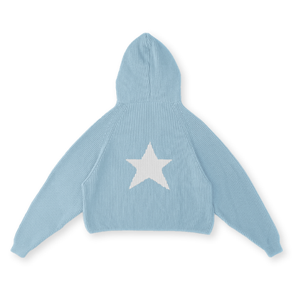 STAR KNIT HOODIE - vwoollo