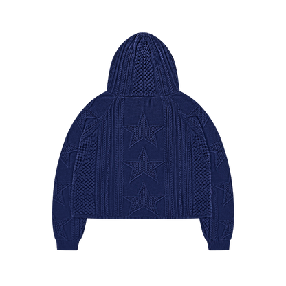 STELLAR KNIT HOODIE - vwoollo